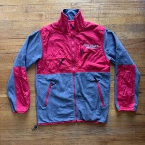 Collegiate Ohio State Buckeyes‎ Fleece Jacket Full Zip Pullover Medium